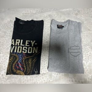 Harley Davidson 2 Laconia NH t shirts in good condition size large